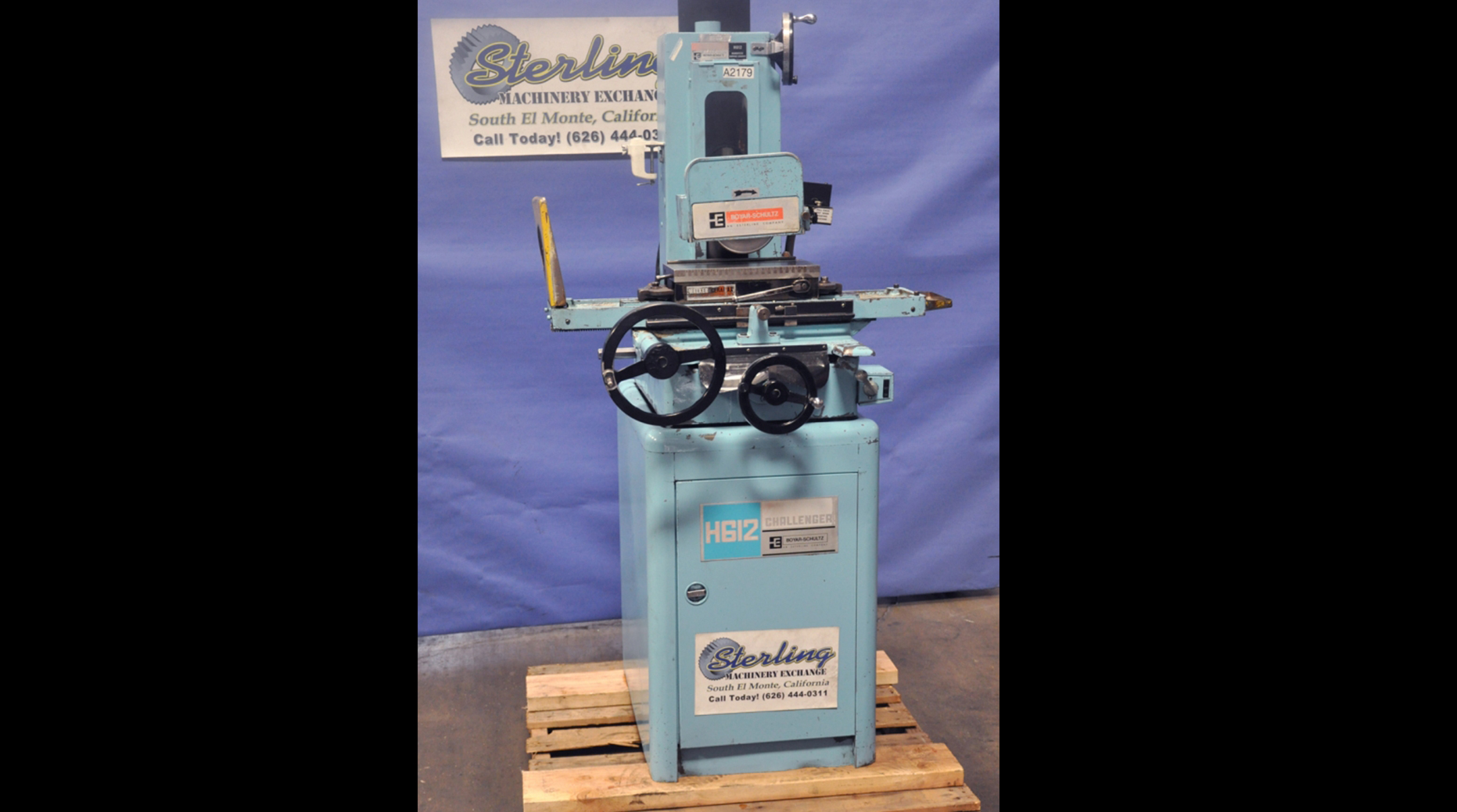 Boyar Schultz-6" x 12" Used Boyar Schultz Surface Grinder, Mdl. H612, 6" x 12" Permanent Magnetic Chuck, #A2179-01