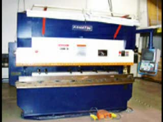 KOMATSU-120 Ton x 10' Used Komatsu Hydraulic Press Brake, Mdl. PHS110X310, Komatsu Model Kpaps III, 3 Axis CNC Back Gauge, Automatic Bed Crowning,  Motorized Depth Adjustment (1992) #8542-01