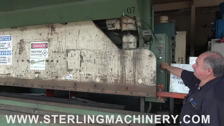 135 TON X 12' USED DIACRO HYDRA-MECHANICAL PRESS BRAKE, MDL. 135-12, NOTE: THE AFTERMARKET BACKGAUGE AND CNC CONTROL IS INCLUDED BUT NOT FUNCTIONAL. MACHINE DOES NOT NEED CONTROL TO RUN., #A7010