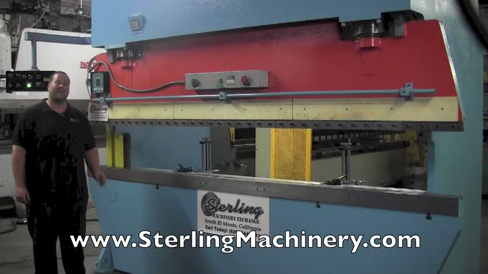 ATLANTIC-200 Ton x 12\' Used Atlantic Hydraulic Press Brake, Mdl. HD200-12-10, Dual Palm Control On Ram, Brand New Hydraulic Cylinder Seals \"Both Sides\",  #A2342-01