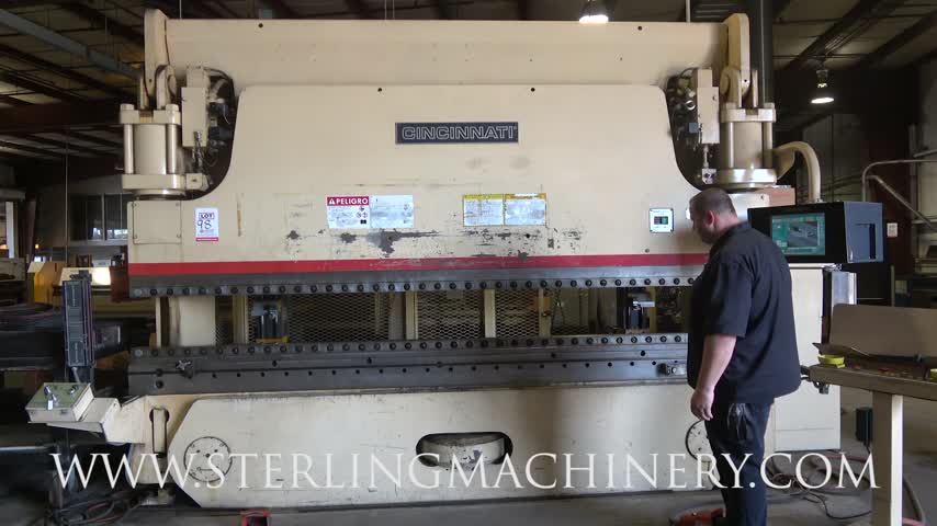 Cincinnati, Inc-CINCINNATI 230AFX12 CNC HYDRAULIC PRESS BRAKE, S/N 49534, 230 TON X 14', TOP & BOTTOM CLAMPING, UPGRADED PROFORM CONTROL, MAIN DRIVE ONLY HOURS 2391-01