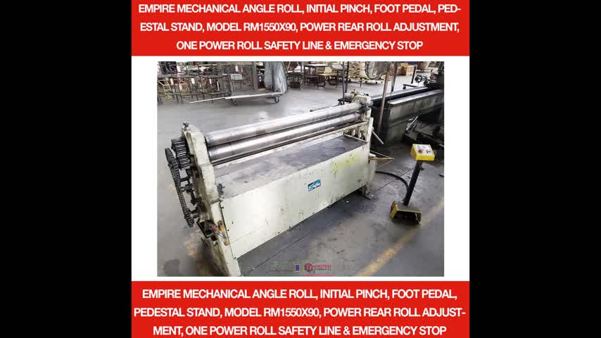 Empire-EMPIRE MECHANICAL ANGLE ROLL, INITIAL PINCH, FOOT PEDAL, PEDESTAL STAND, MODEL RM1550X90, POWER REAR ROLL ADJUSTMENT, ONE POWER ROLL SAFETY LINE & EMERGENCY STOP-01