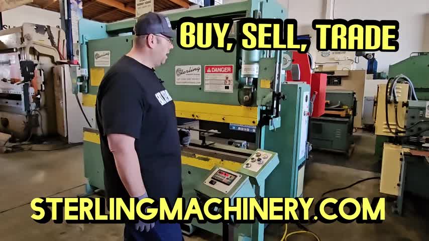 Betenbender-50 Ton x 8' Used Betenbender Hydraulic Press Brake (American Made), Mdl. 8-50, ( 2 ) Electric Foot Pedals, Automatic Backgauge, (Year 2004) #A6976-01