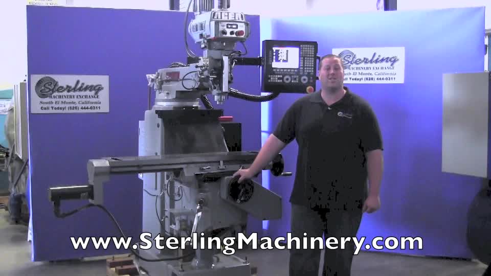 Jet JTM-4VS Mill with 3-Axis ACU-RITE G-2 MILLPWR CNC with Air Powered Draw Bar