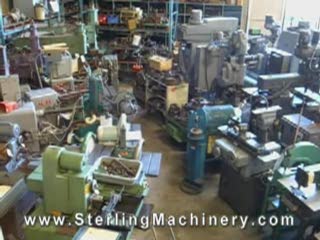 -3 Cu. Ft. Used C & M Vibratory Finishing Mill (Tub Type), Mdl. 300, Water Pump, Single Phase #9802 www.SterlingMachinery.com-01