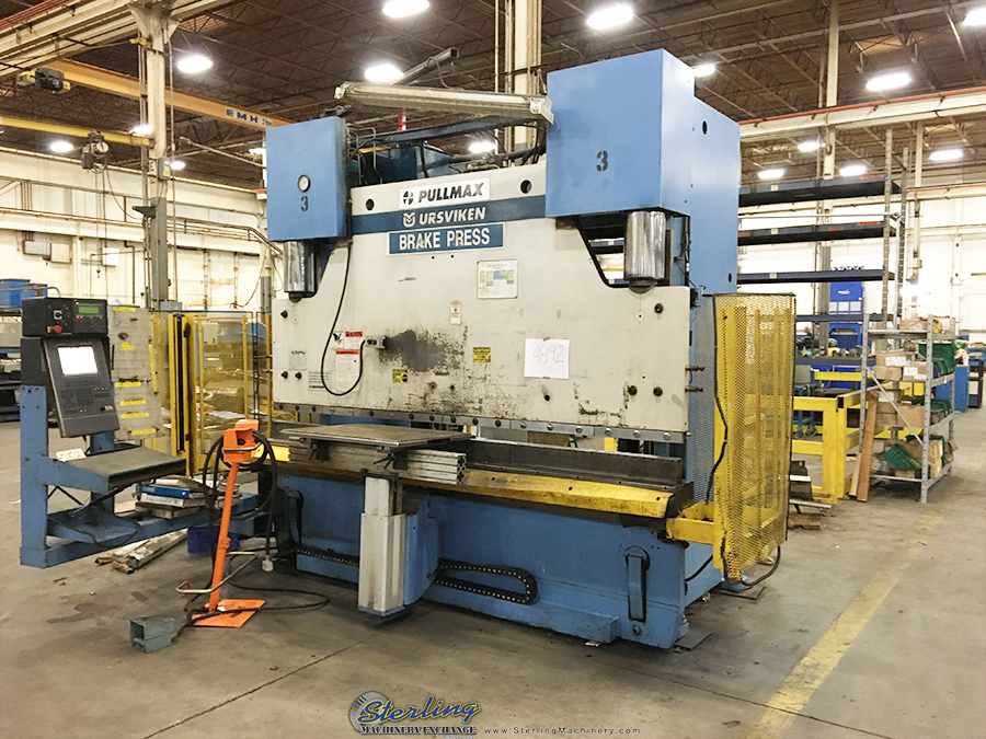 Pullmax-250 Ton x 12' Used Pullmax Optima CNC Hydraulic Press Brake, Mdl. 250.3.1/2.55,  6 Axis CNC Controller #A4302-01