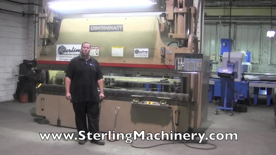 Cincinnati, Inc-90 Ton x 12\' Used Cincinnati 5 Axis Form Master II CNC Hydraulic Press Brake With (Extended Stroke), Mdl. 90FMII, Cincinnati Formaster II 5 Axis CNC Control, Extended Stroke & Shut Height, Dual Palm Control, Electric Foot Pedal, #A3043-01