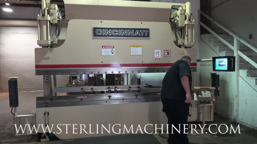 Cincinnati, Inc-CINCINNATI 90PFX10 CNC HYDRAULIC PRESS BRAKE, S/N 52801, 90 TON X 12', UPGRADED PROFORM CONTROL, MAIN DRIVE ONLY HOURS 2384-01