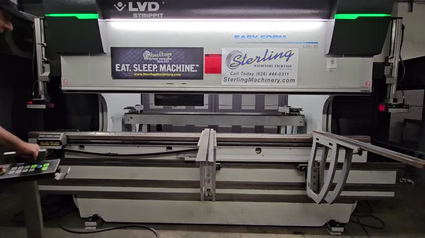 LVD-150 Tons x 10' Used LVD Hydraulic Press Brake, Mdl. PPEB 135 / 30, ( 2 ) 24” Front Support Arms, #P1066-01