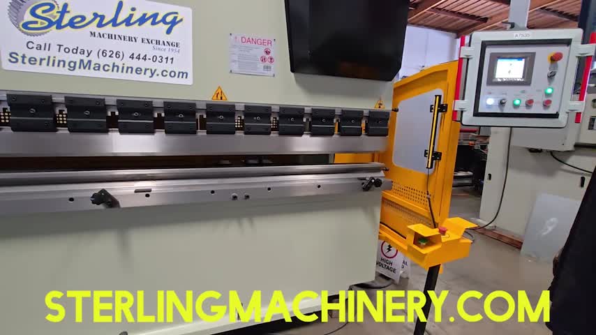 US Industrial-125 Tons x 10' Used U.S. Industrial CNC Hydraulic Press Brake VERY LOW HOURS! YEAR ... Machine Is like New. Save Thousands. Guaranteed., Mdl. USHB125-10, CNC 2-Axis Color Graphic Control, Sick Model 4000 Light Curtain System, Ram Deflection Adjustment, Mechanical Ram Depth Control, Massive Torsion Bar For Parallelism, Bottom Time Delay, Three Speed Ram, All Steel Construction, Inching, Single Cycle And Continuous Operation, ( 2 ) 24” Front Support Arms, 7-way Bottom die, segmented top tooling, Foot Pedal Control, Dual Palm Control, Emergency Stop Palm Button On Foot Pedal Assembly, #A7535-01