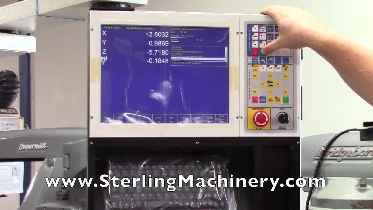 Atrump-10" x 54" Brand New Atrump CNC Bed Milling Machine With 3 Axis CNC Centroid Control, Mdl. A2-5T, Centroid M400I Control with 15" Color LCD, Shop Floor Programming/ Conversational, USB 2.0 Port, RS-232 Interface, 60 GB Solid State Hard Drive, Auto Lubricat-01